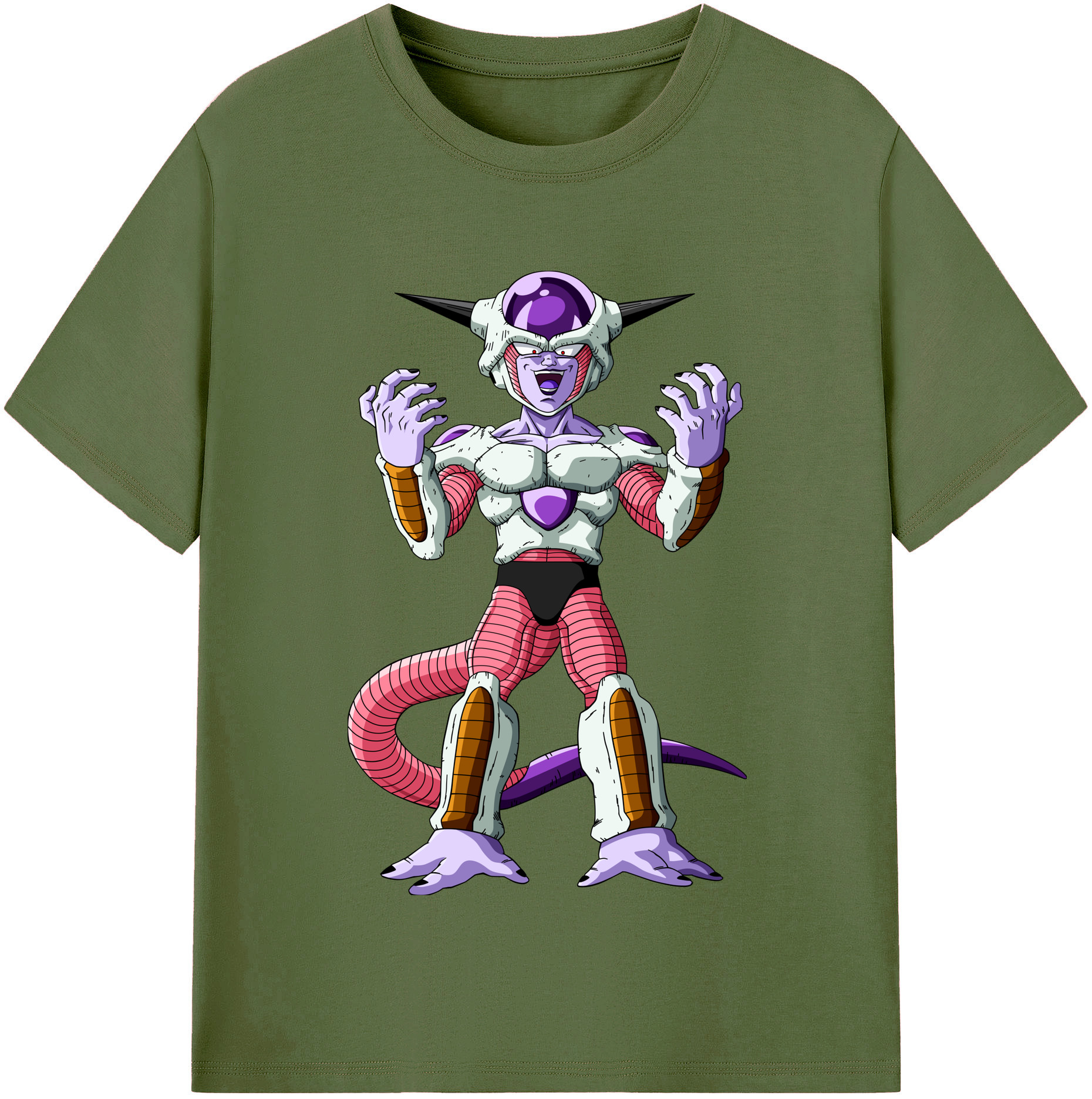 （画像用） ドラゴンボール フリーザ DRAGON BALL Frieza 綿100％半袖Tシャツ（フロントプリント）